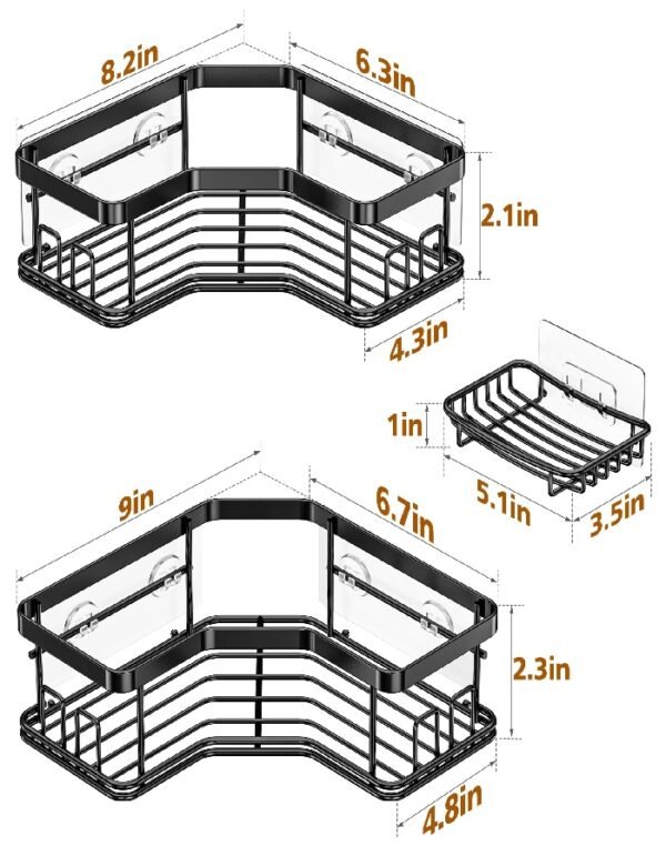 Bathroom Corner Storage - Five piece Set - Image 7