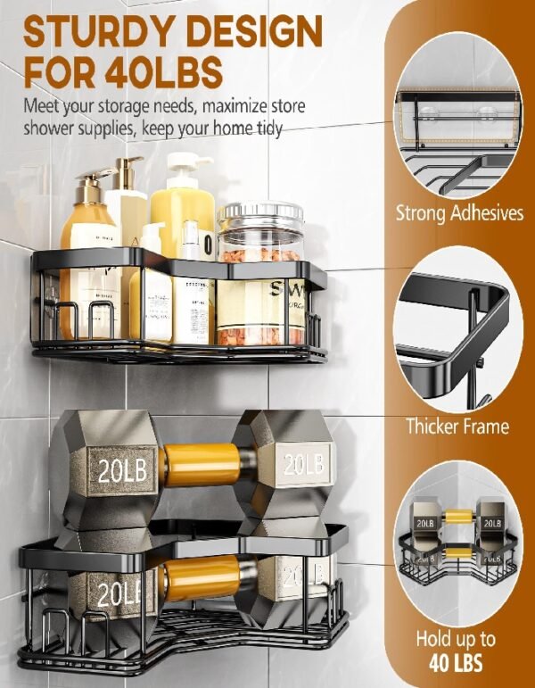 Bathroom Corner Storage - Five piece Set - Image 4