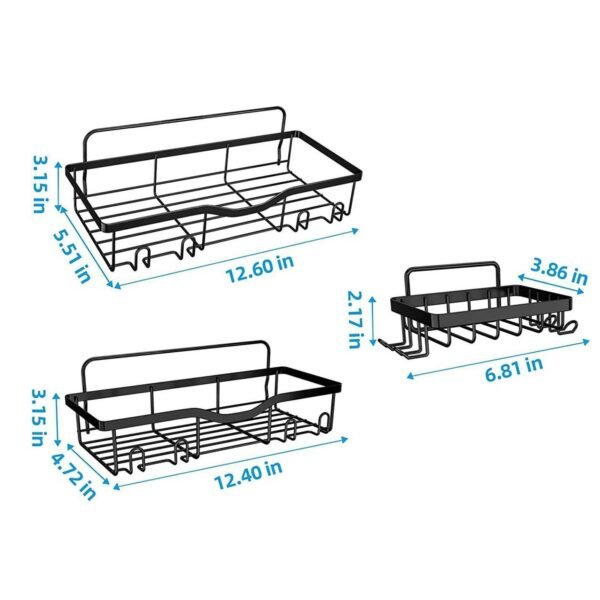 Bathroom towel rack - five piece set - Image 7