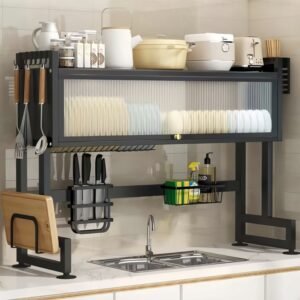 Kitchen sink storage rack