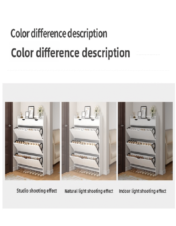 Tipping bucket shoe cabinet (with drawers) - Image 5