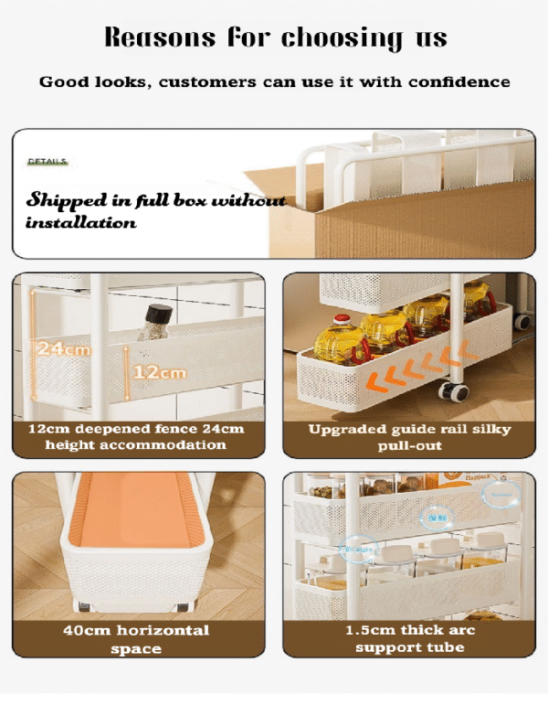 Seam storage rack - four layers - Image 2