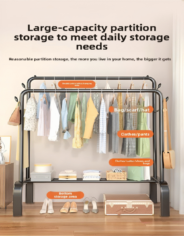 Storage rack for clothes and hats - Image 2