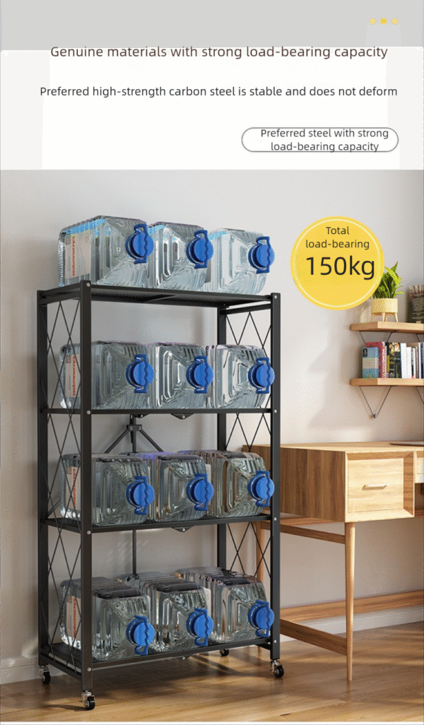 Foldable storage rack - four layers - Image 7