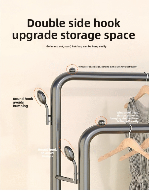 Storage rack for clothes and hats - Image 3