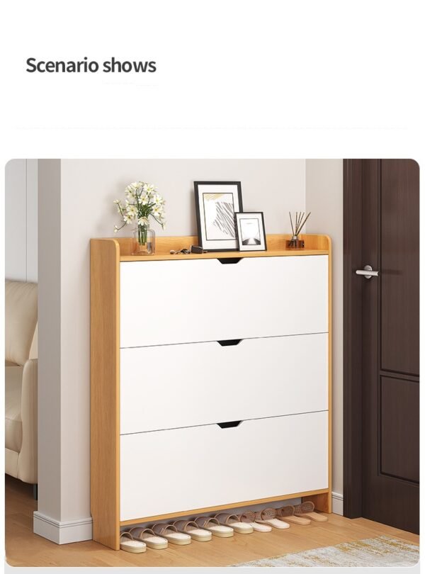 Tipping bucket shoe cabinet - Image 3