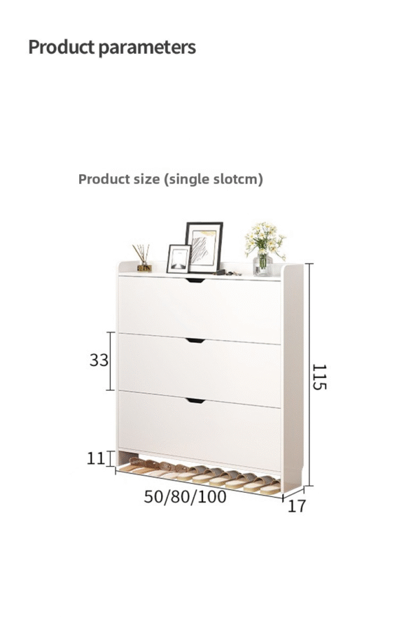 Tipping bucket shoe cabinet - Image 2